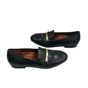 NEW Vionic Evie Orthotic Arch Support Black Leather Loafers Shoes 7